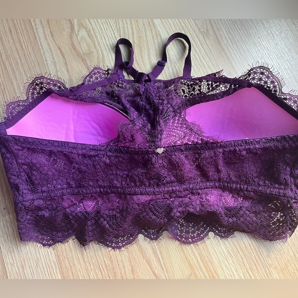 Victoria Secret Pink High Neck Lace Push up Bralette - Picture 6 of 10